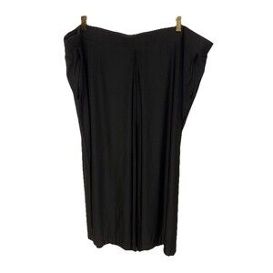 Coldesina Colleen Culotte Pant Black 3X Pockets Elastic Waist Wide Leg Stretch